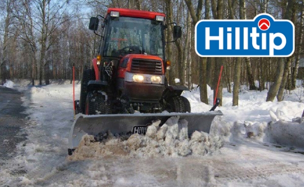 HILLTIP SnowStriker STR gerades Schneeschild für Schmalspur-Traktoren und Radlader